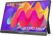 Portable Monitor 17.3 Inch 1080P FHD HDR IPS Kickstand Laptop Computer Monitor