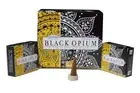 Deepika Black Opium Incense Natural Fragrance Masala Dhoop 12 Pack Each 10 Cone