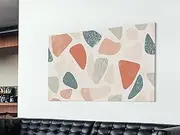 Abstract Shapes Geometric Wall Art Print Mcm Style Home Decor Above Sofa Art Home Decor