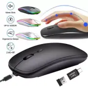Rechargeable Wireless Mouse Bluetooth-compatible 2.4GHz Dual Modes Computer Mice