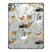 iPad Pro 13-inch (M4) iPad Impact Case Christmas Pugs