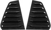 Pop 2x Car Rear Window Louver Shutter Side Vent Cover Trim Compatible For GOLF MK7 MK7.5 2014-2019 Compatible For GTI/GTD/R MODELS(Carbon fiber)