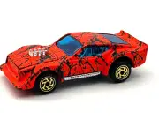 Matchbox MB11 Neon Orange Crackle IMSA Mustang Opening Hood Mint in PVC Box