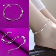 1 PC Solid Silver Chain Anklet Foot Ankle Girls Women Jewelry #128