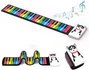 Electronic Digital Music Piano 49 Key Roll up Keyboard Piano Rechargeable Piano