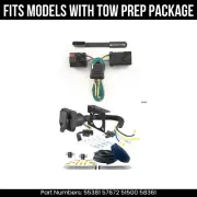 For 06-10 Jeep Commander 7 Pin Trailer Wiring Plug Fit TowPKG Curt 7 Prong Wire
