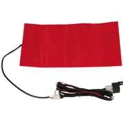 25W 12V Universal Motorcycle ATV Seat Heated Cushion Waterproof Pad Heating Pad Mat Winter Warmer Red black