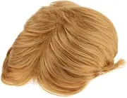 Man Short Gold Wig Trump Wig High Temperature Resistant