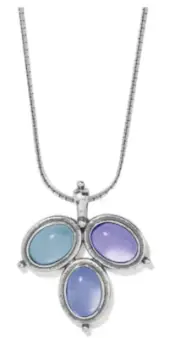Brighton Jules Crystal Silver Chain Necklace New Tags New release