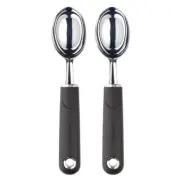 2PK Soft Grip Stainless Steel Portable Ice Cream Scoop Home Kitchen MasterCraft