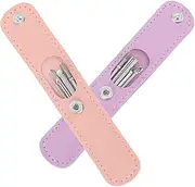 PACKOVE 2Sets Cute Portable Remover Ear Cleaning Tools Durable Stainless Steel Ear for Home Use Adorable Storage Box Included for Family and Friends