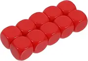 Abaodam 10pcs Blank Acrylic Dice Unfinished Small Dice for DIY Projects for Customizing with Pencils for Party Props and Creative Games