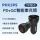 真便宜 PHILIPS飛利浦 DLP2521 TYPE-C PD+QC智能車充頭36W