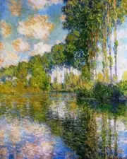 Poplars on Epte By Claude Monet Paint By Numbers Kit DIY Painting Artwork