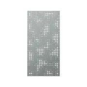 Walpix 1775 x 875 x 2.0mm Perforated Aluminium Decorative Screen Folded Profile After Rain - Woodland Grey