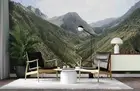 3D Mountain Valley Wallpaper Wall Mural Removable Self-adhesive 378