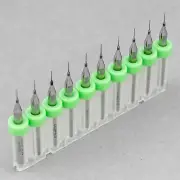 10pcs 0.3mm Micro Tungsten Carbide Twist Drill Bit PCB For Dremel Rotary CNC