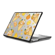 MacBook Pro 16-inch (M1 - M4) Impact Case Cute Shiba Inu Crepe with Orange Ice Cream & Banana Pine Apple - Kawaii Dog Cartoon Puppy with Fruit