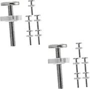 QUMIIRITY 2sets Baby Gate Extension Rods Pet Safety Gate Extender Pressure Mount Spindle Rods Kit 6pcs*2