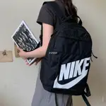 【PANDA 🇰🇷免運】NIKE LOGO BACKPACK 後背包 雙肩背 黑色白字 男女款 BA5876-082