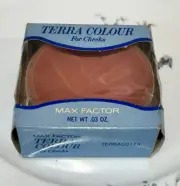 VINTAGE MAX FACTOR TERRA COLOUR FOR CHEEKS ROUGE BLUSH TERRACOTTA NEW