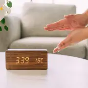 Sound Control Digital Alarm Clock with Thermometer and Backlight Display