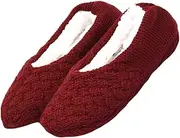 [ROMISBABA] Adult Floor Socks Merino Wool Socks Mens Sliders Mens Memory Foam Slippers Fur House Slipper Socks Warm Mens Slippers Couple Toe Hospital Heel – Acrylic Material Light Grey