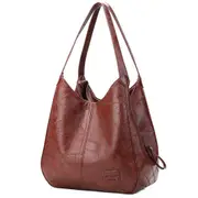 Vintage Shoulder bag female PU Leather Womens bag Designers Totes Fashion Top-handle Bags Travel bag for Ladies