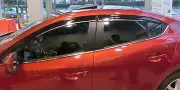 RAIN GUARD WINDOW SHADE VISOR W/CHROME STRIP For Mazda 3 '2014+ 4D/5D
