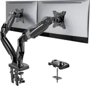 HUANUO Dual Monitor Stand - Adjustable Spring Monitor Desk Mount Swivel