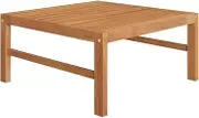 Solid Teak Wood Garden Table, Square 63x63x30 cm, Durable Outdoor Patio Furniture for Dining & Tea
