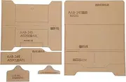 Respicefinem Acrylic Template Tool for Long Wallet Pattern DIY Leather Transparent Handmade Supplies Ideal for Craft Enthusiasts to Create Unique Gifts