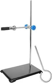 VILLFUL Sturdy Laboratory Stand Clamp Set Clamp Stand for Flask Beaker Funnel Lab Metalware Test Tube Holder