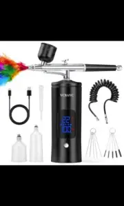 Airbrush Kit with Compressor 48PSI High-Pressure, Non-Clogging Air Brush Set ...
