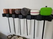 Bass Drum Beater & Mallet Storage Rack (RED) Holds up to 6