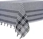 Checkered Tablecloth 63 Inch or 160 Cm Picnic Blanket | 100% Cotton Buffalo Chec