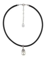 [Barcs] Baroque O Ring Pendant Necklace in Ivory