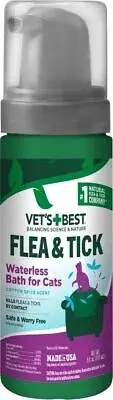 Vet's Best FT Waterless Bath for Cats Cotton Spice Scent, 5 oz