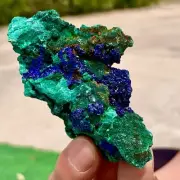 119G BEST Natural Azurite/Malachite crystal minerals specimens