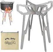 Stove Stand - Anti-Slip Stove Pot Stand - Portable Kettle Support, Stainless Steel Outdoor Gadgets for Daily Use, Adventure
