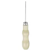 Handwork Sewing Awl Double Gourd Straight Head Punch Hole Tool, Log Color