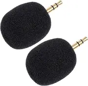Kisangel Pack Mini Wireless Microphone for Phone Camera Noise Reduction Portable Singing Mic High Fidelity Black