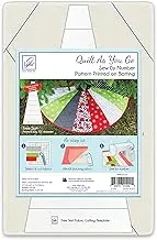 June Tailor Quilt As You Go Tree Skirt Printed Batting, White