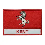 Kent County Flag Iron/Sew on Embroidered Patch for Shirts