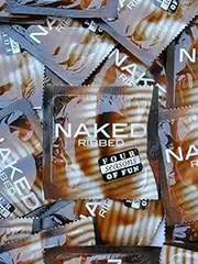 Four Seasons Naked Ribbed Condoms (24 loose packed)