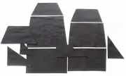 Revell Zvezda - Pirate ship, Black Pearl 1:72 - set of Black sails by CNC mach