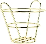 Fry Basket for Fried Chicken Appetizers Metal Serving Dish for Home Restaurant Shaped Design Construction for Organizing Fried Foods