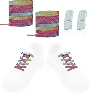 [LT Easiyl] No Tie Elastic Shoelaces Magnetic Buckle & Shoelaces Tieless Lazy Laces fit Sneakers Canvas Boots for Walking