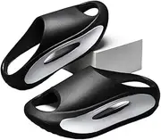 [LeoLeoyy] EVA Casual Slippers and Sandals,Anti Slip Thick Sole,Lightweight and wear-Resistant,Suitable for Indoor and Outdoor wear on The Beach (EU 44/45,Black)