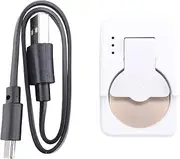 Aswalling Button Cell Universal Charger Type-C Lithium Battery Charger for LIR2032/LIR1632/LIR2025/LIR2016/LIR2032H, White with Cable